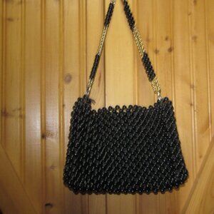 Its in the bag vtg Ritter beaded evening bag double handle beads and chain Japan